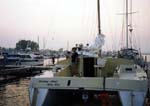 TriStar CAT 34 Stern view dock