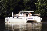 TriStar CAT 36 motoring stern